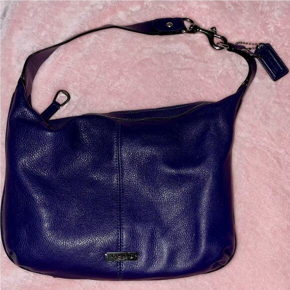 Coach Legacy Purple/Indigo Leather Bag - Picture 1 of 7